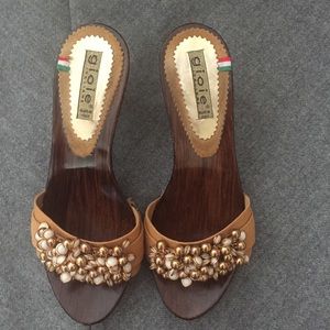Gioie Embellished Italian Clogs